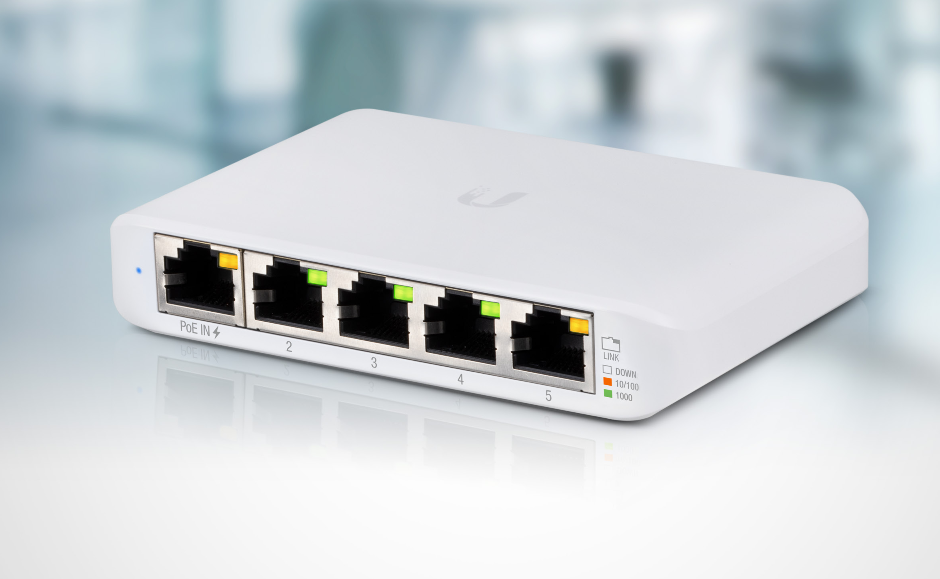 UniFi Switch Flex mini 5xRJ45, PoE/PoE+/USB-C